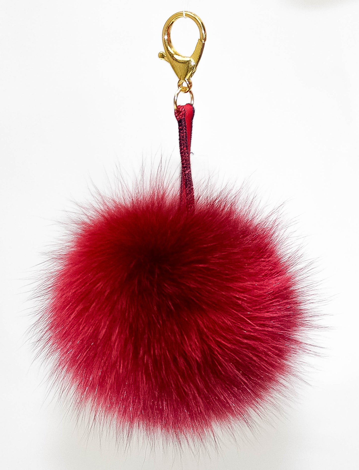 Red Fox fur Purse Charm