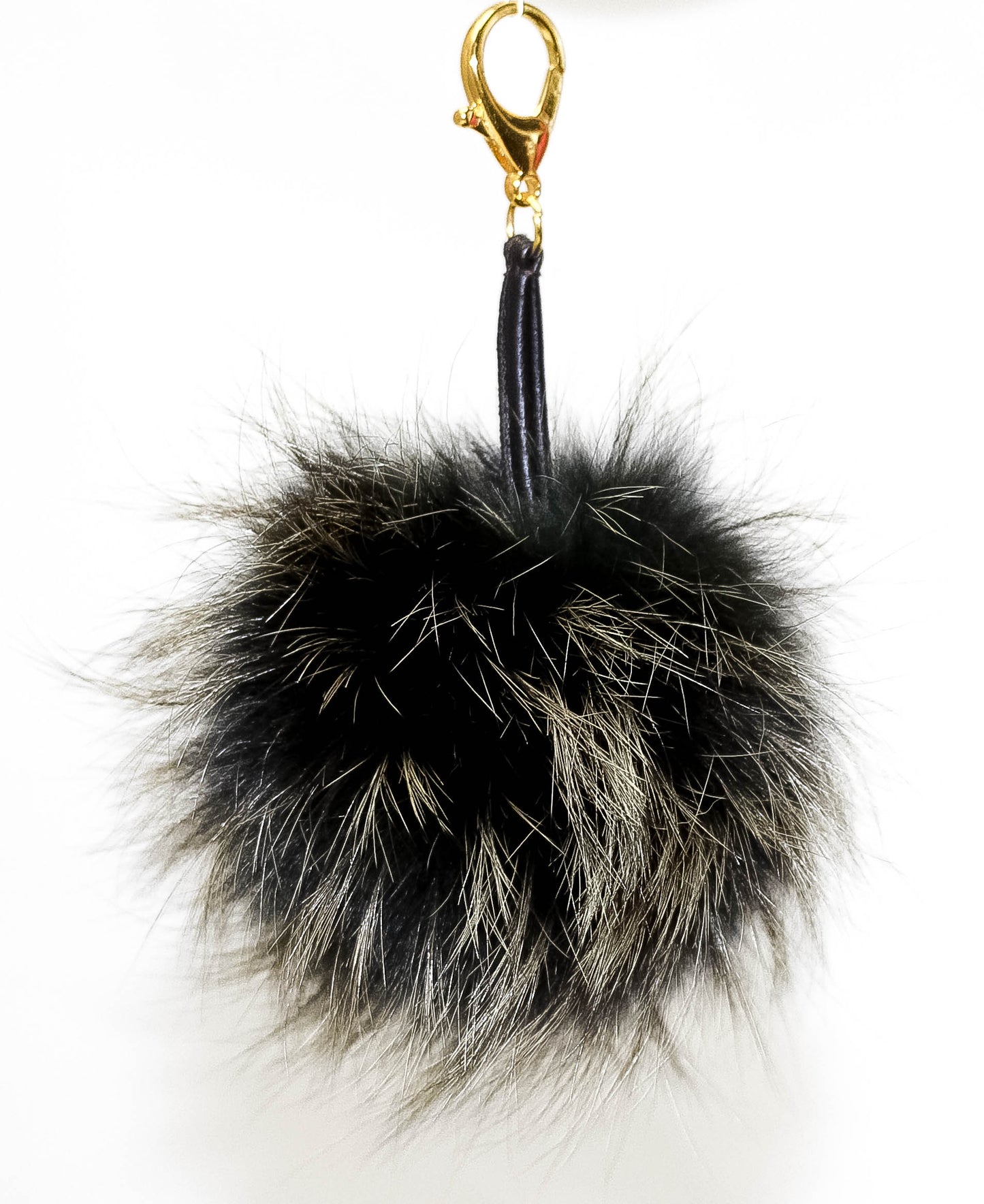 Green fox fur charm