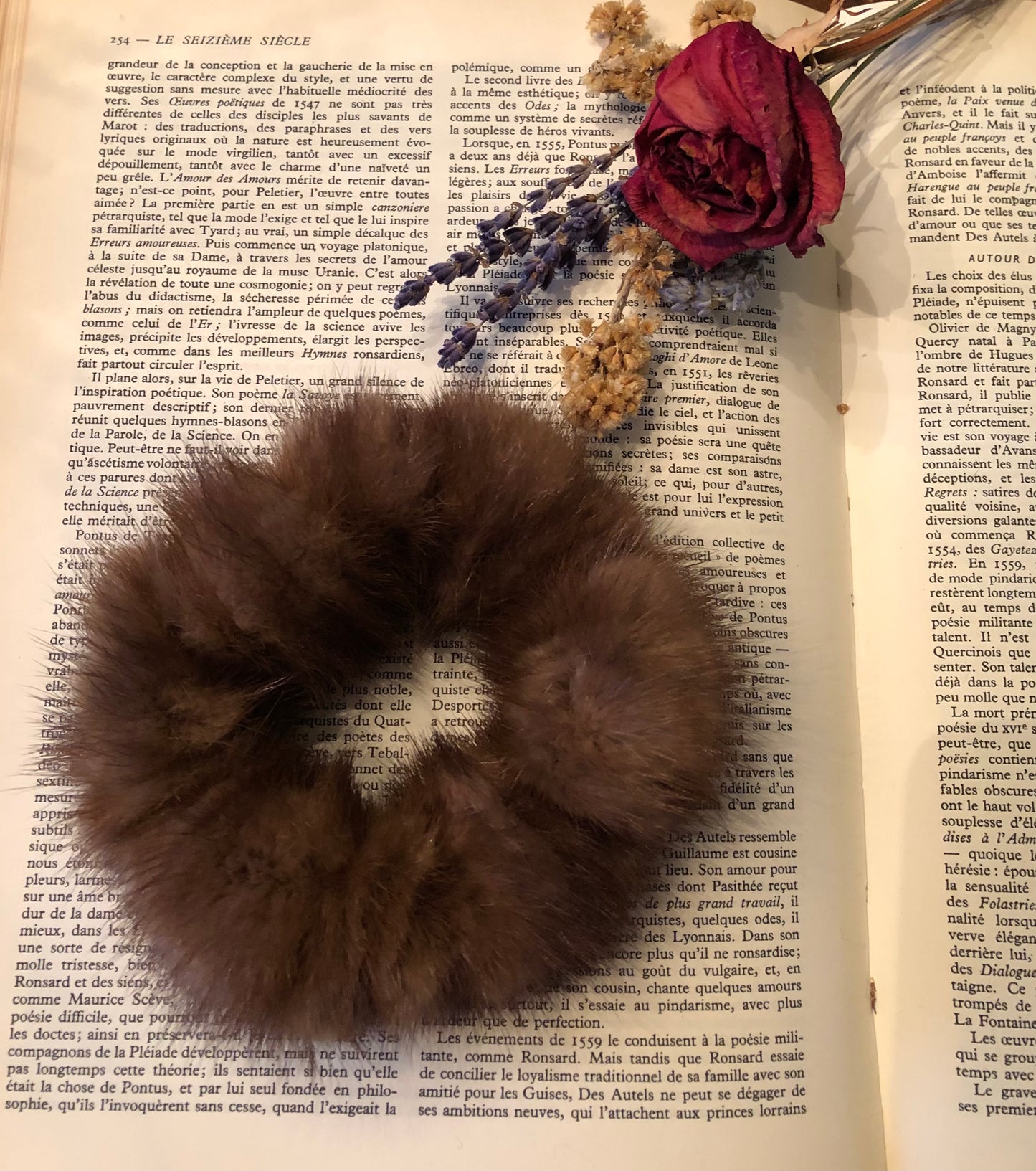Recycled  mink Scrunchies
